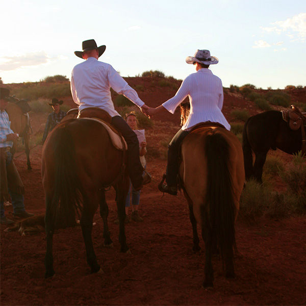 Hoch zu Pferd heiraten - USA-Hochzeit.com macht es m&ouml;glich